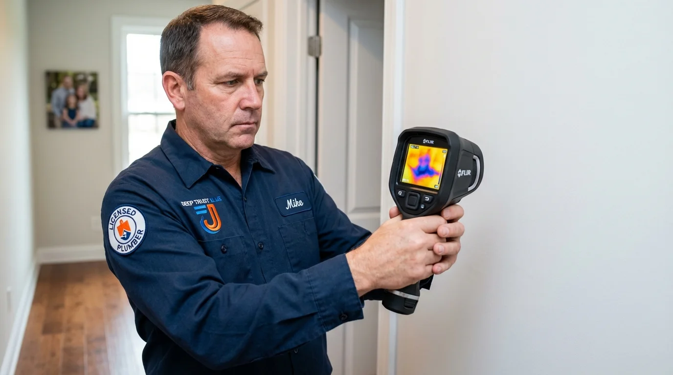 Thermal imaging leak detection by Johns Plumbing LLC in Roma